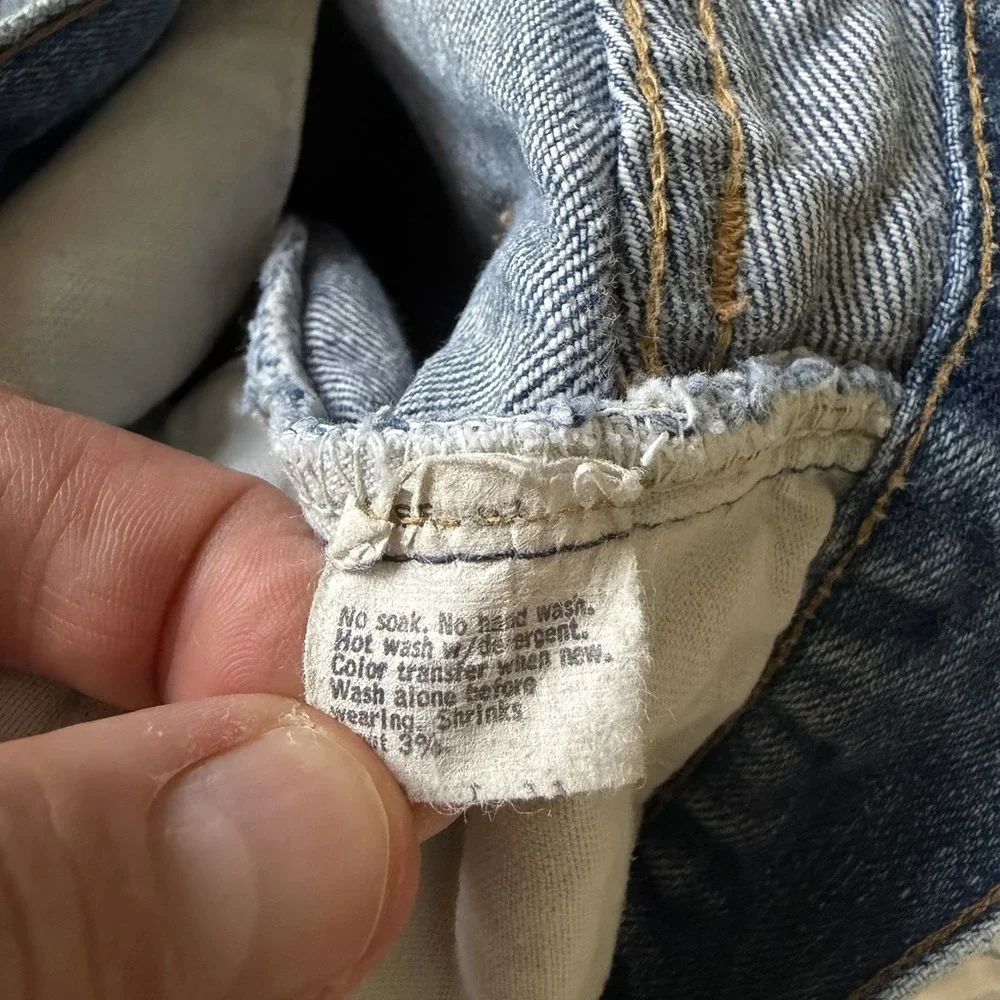 Vintage Levis 505 Mens 28x31 Blue Jeans Denim USA Levi's 60s 70's‎ Distressed